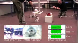 Cientificos israelies controlan mentalmente un robot situado en Francia