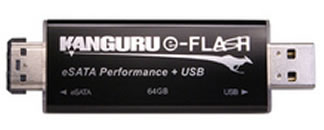 Kanguru eFlash: Memoria USB de 64GB + eSATA