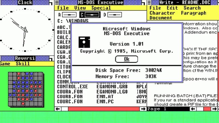 Escritorio Windows 1.0