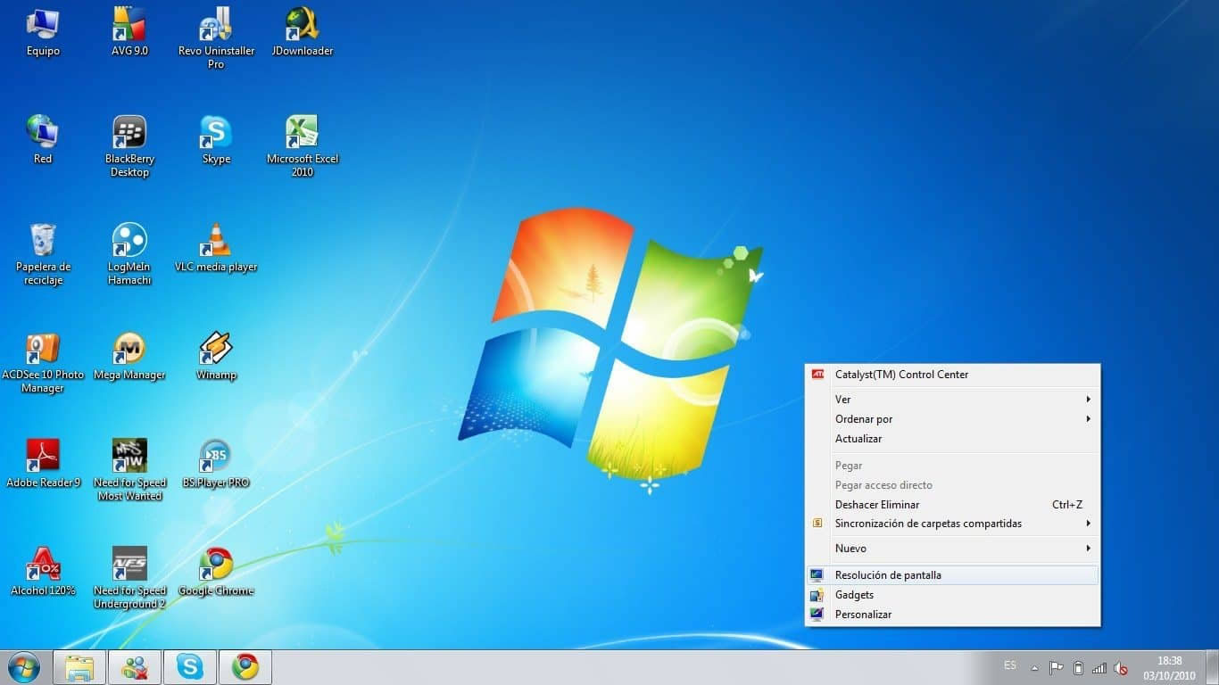 Escritorio Windows 7